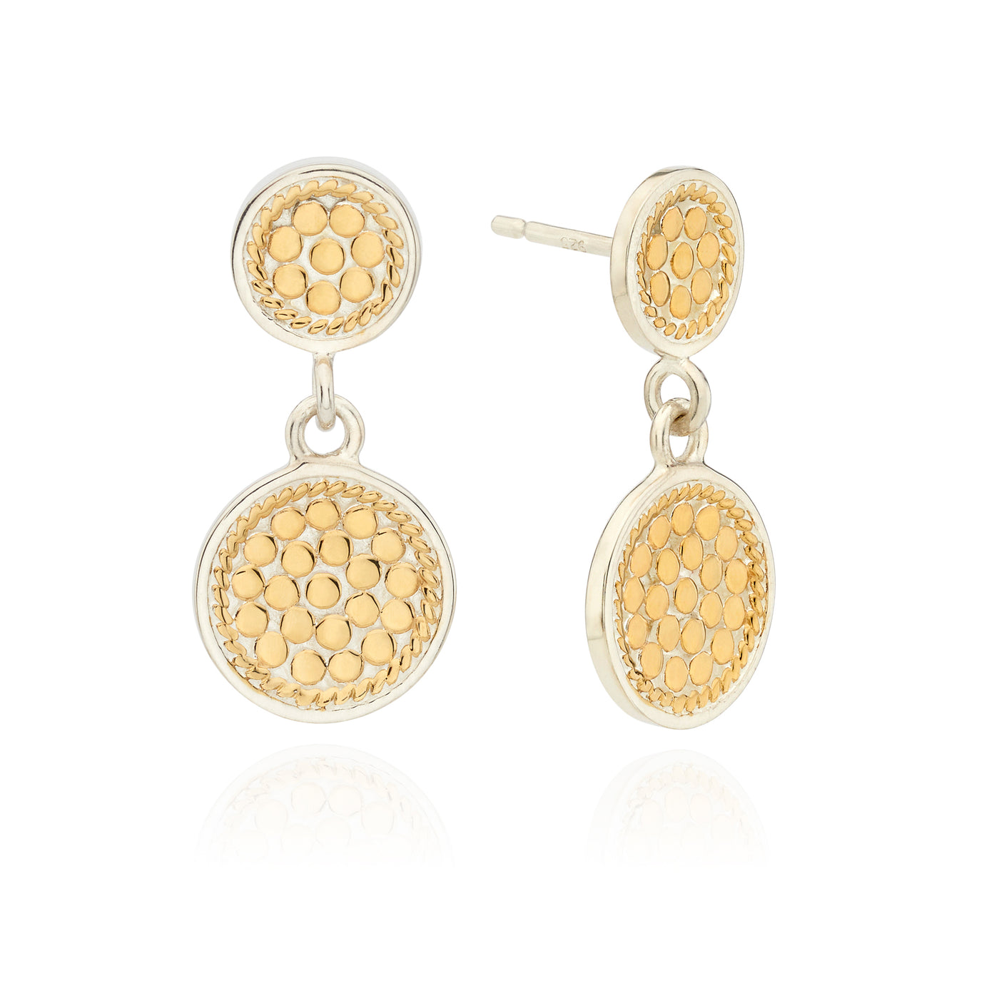 Anna Beck Mixed Metals Double Circle Drop Earrings