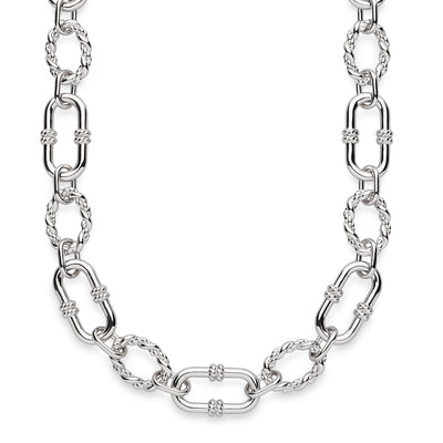 Kit Heath Sterling Silver Rope Link Chain Necklace