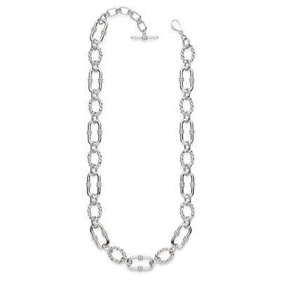 Kit Heath Sterling Silver Rope Link Chain Necklace