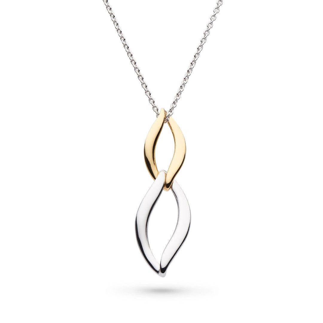 Kit Heath Entwine Twine Golden Duo Link Necklace - Rococo Jewellery