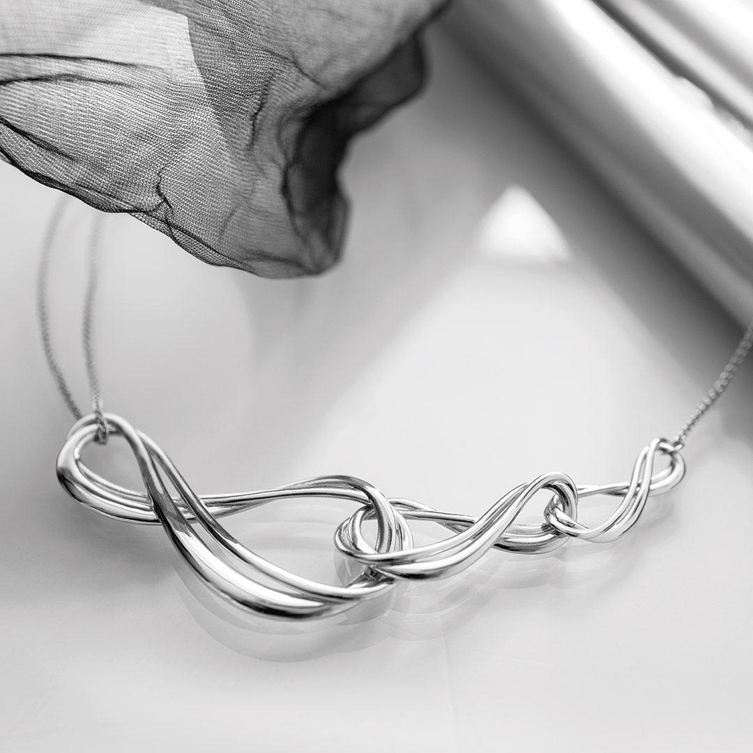 Kit Heath Sterling Silver Infinity Grande Triple Necklace - Rococo Jewellery