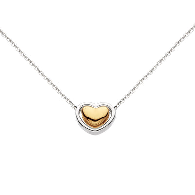 Kit Heath Silver Heart of Gold Necklace