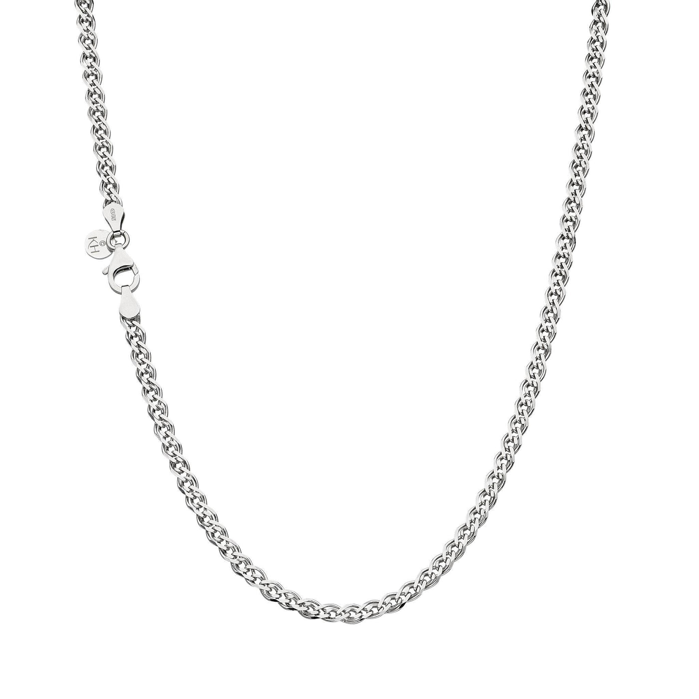 Kit Heath Silver Revival Diamond Cut Woven Chain Link Necklace - Rococo Jewellery