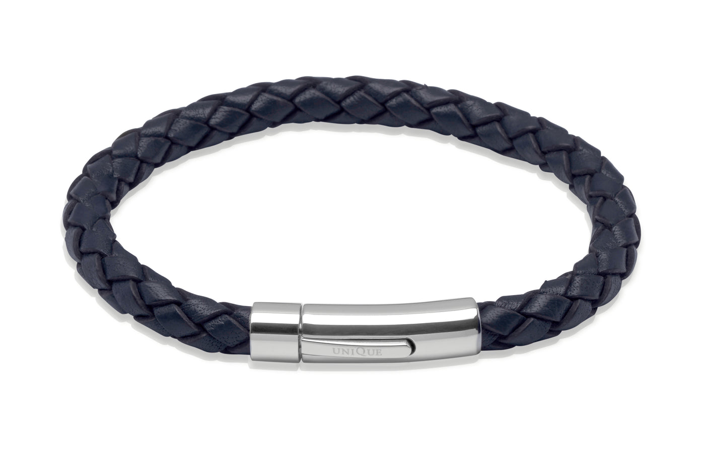 Unique & Co Navy Blue Leather Bracelet