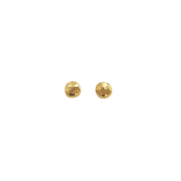 Gold Nugget Stud Earrings - Rococo Jewellery