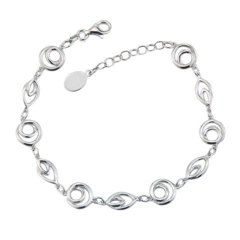 Sterling Silver Multi Element Bracelet - Rococo Jewellery