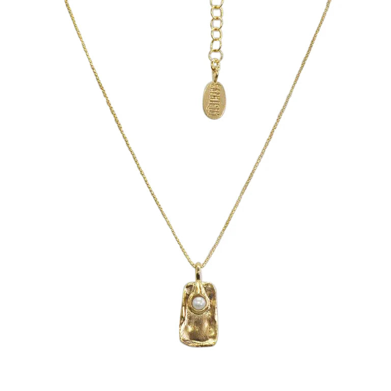 Gold Vermeil Organic Small Pearl Necklace