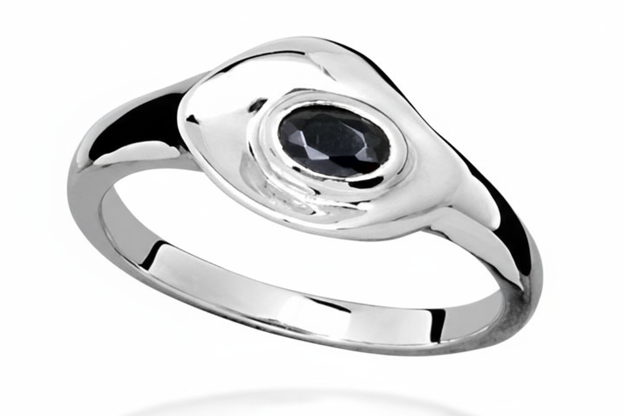 Sterling Silver Black Onyx Ring