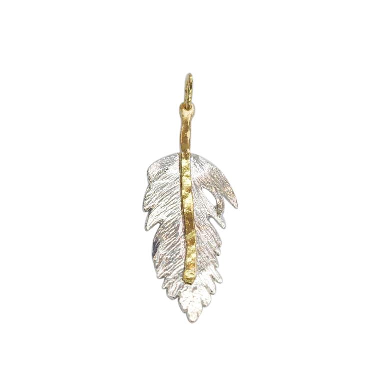 Saphirim Feather Pendant - Rococo Jewellery