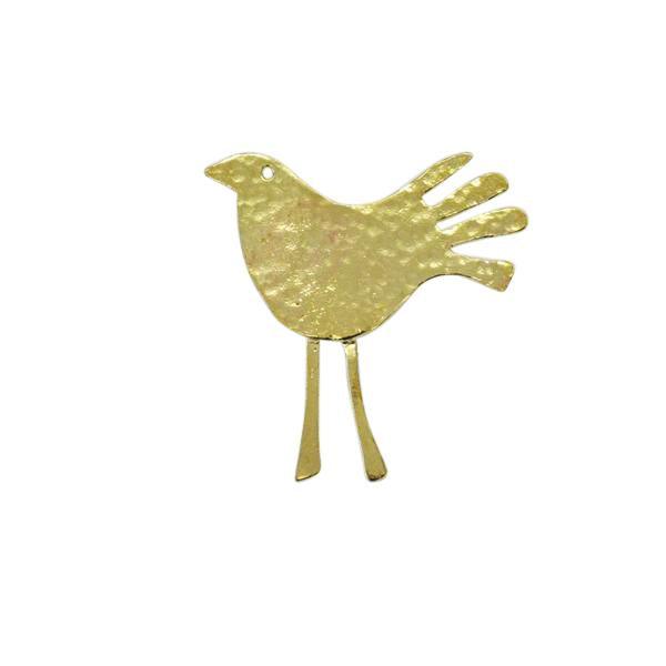 Gold Vermeil Bird Brooch - Rococo Jewellery