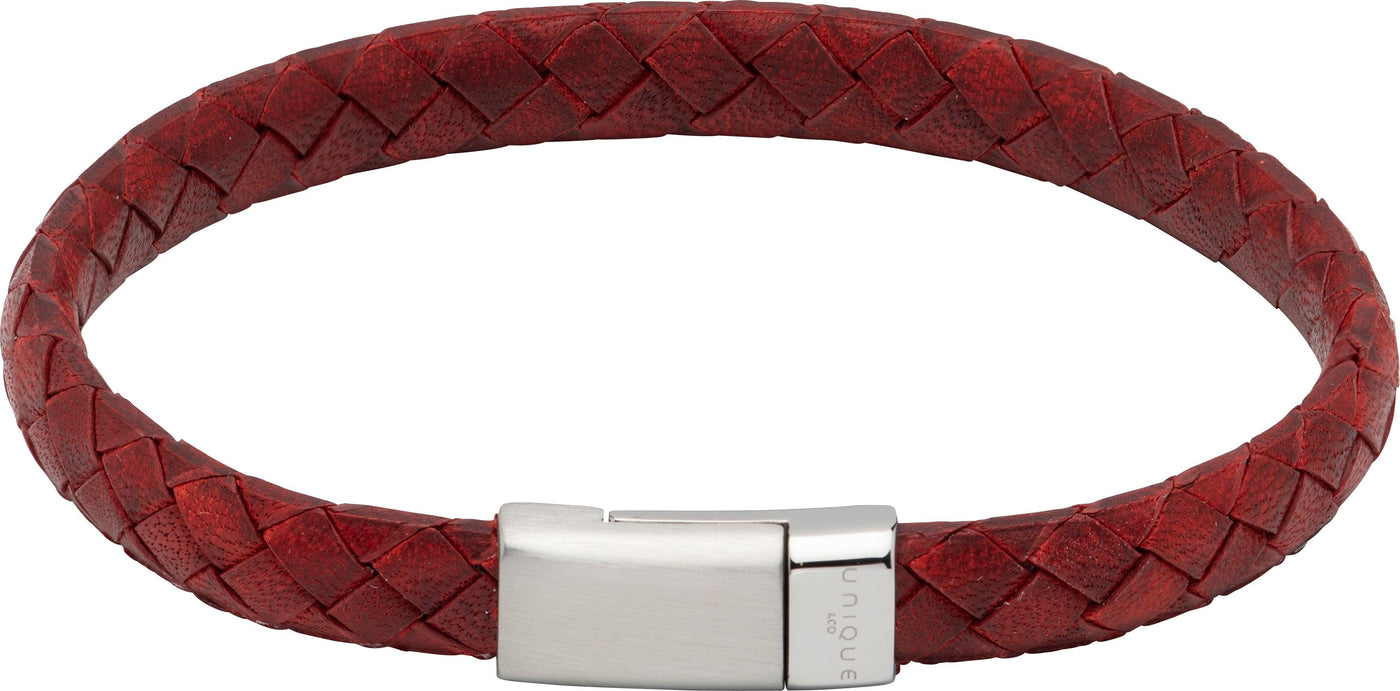 Unique & Co Anti Red Leather Bracelet - Rococo Jewellery