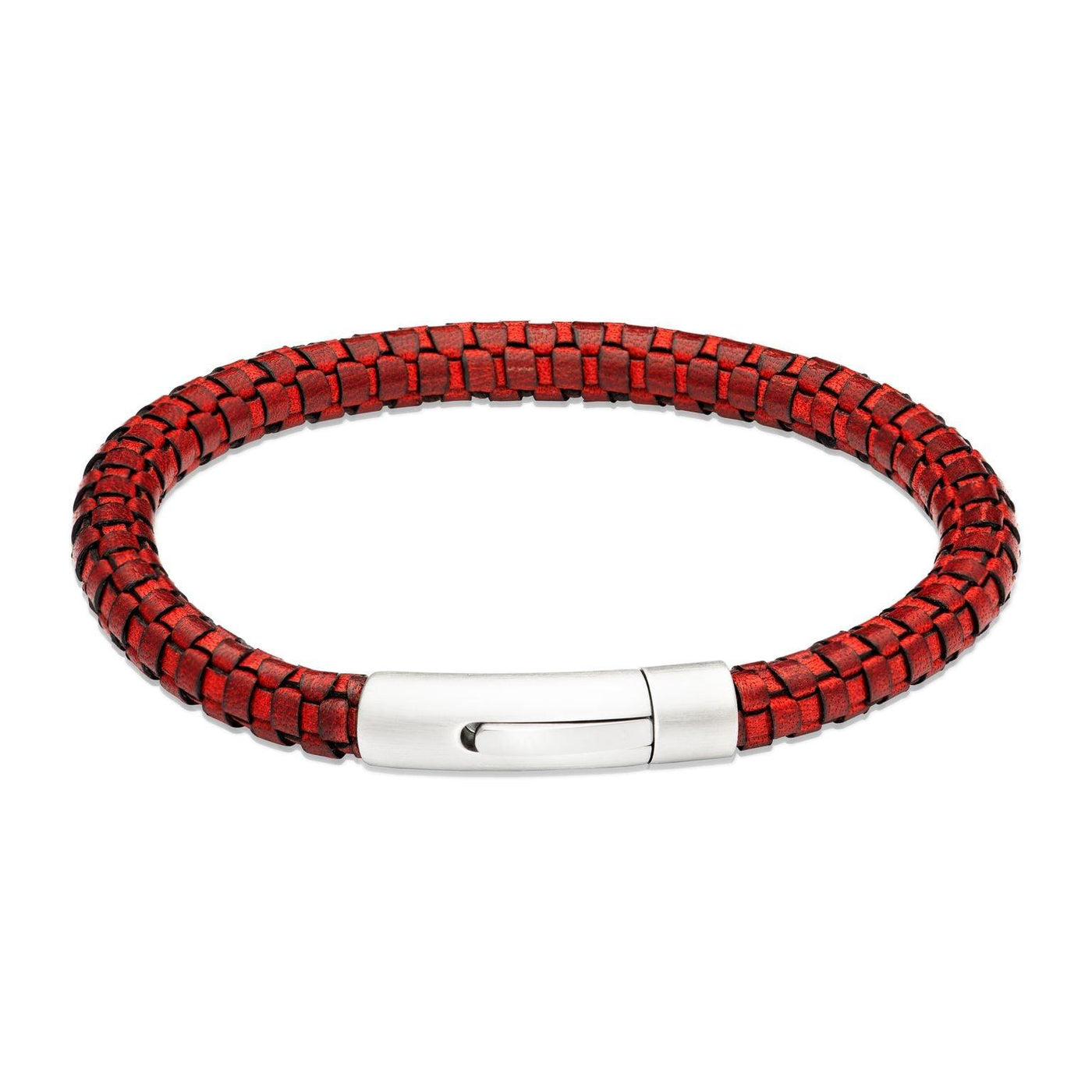 Unique & Co Antique Red Leather Bracelet - Rococo Jewellery