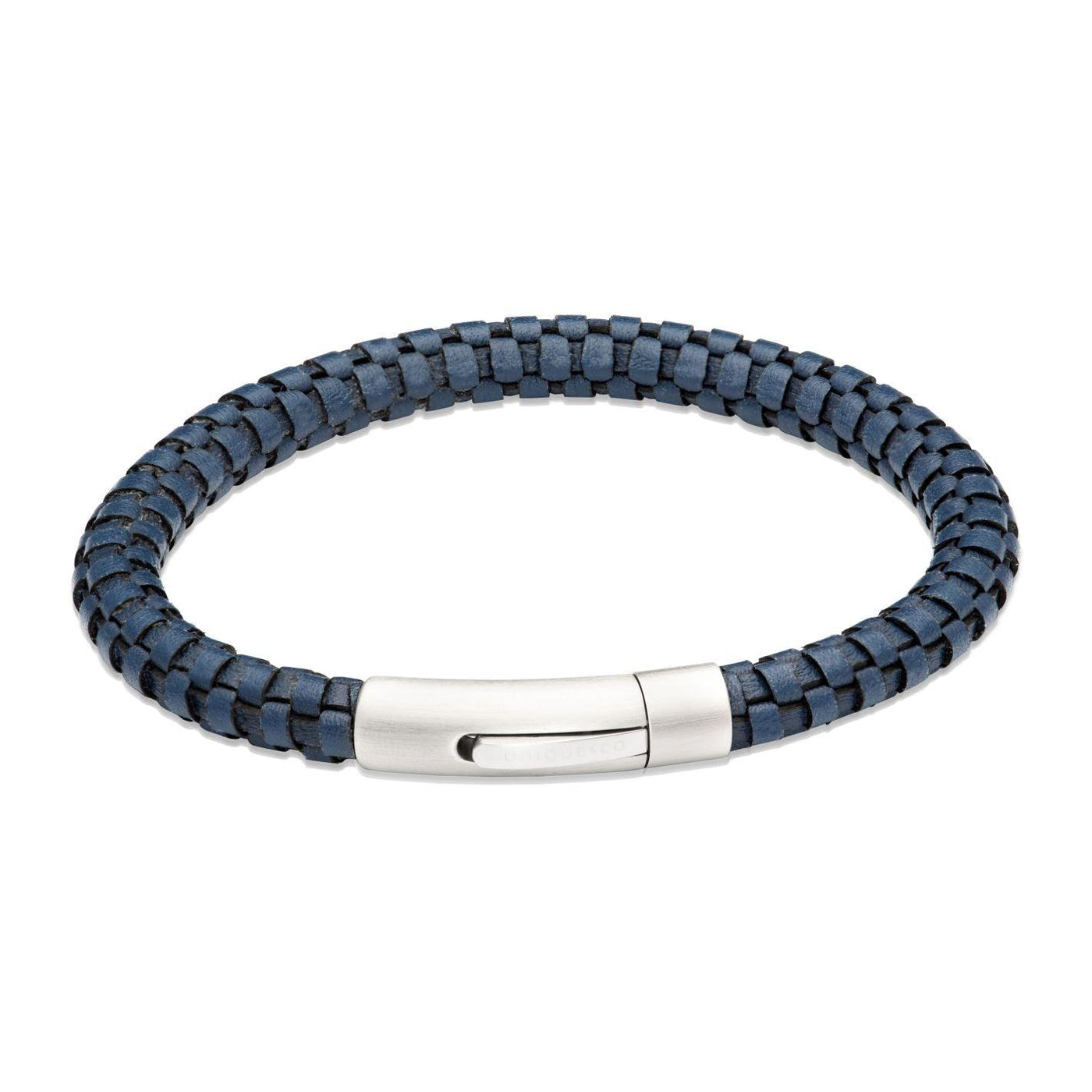 Unique & Co Navy Leather Bracelet - Rococo Jewellery