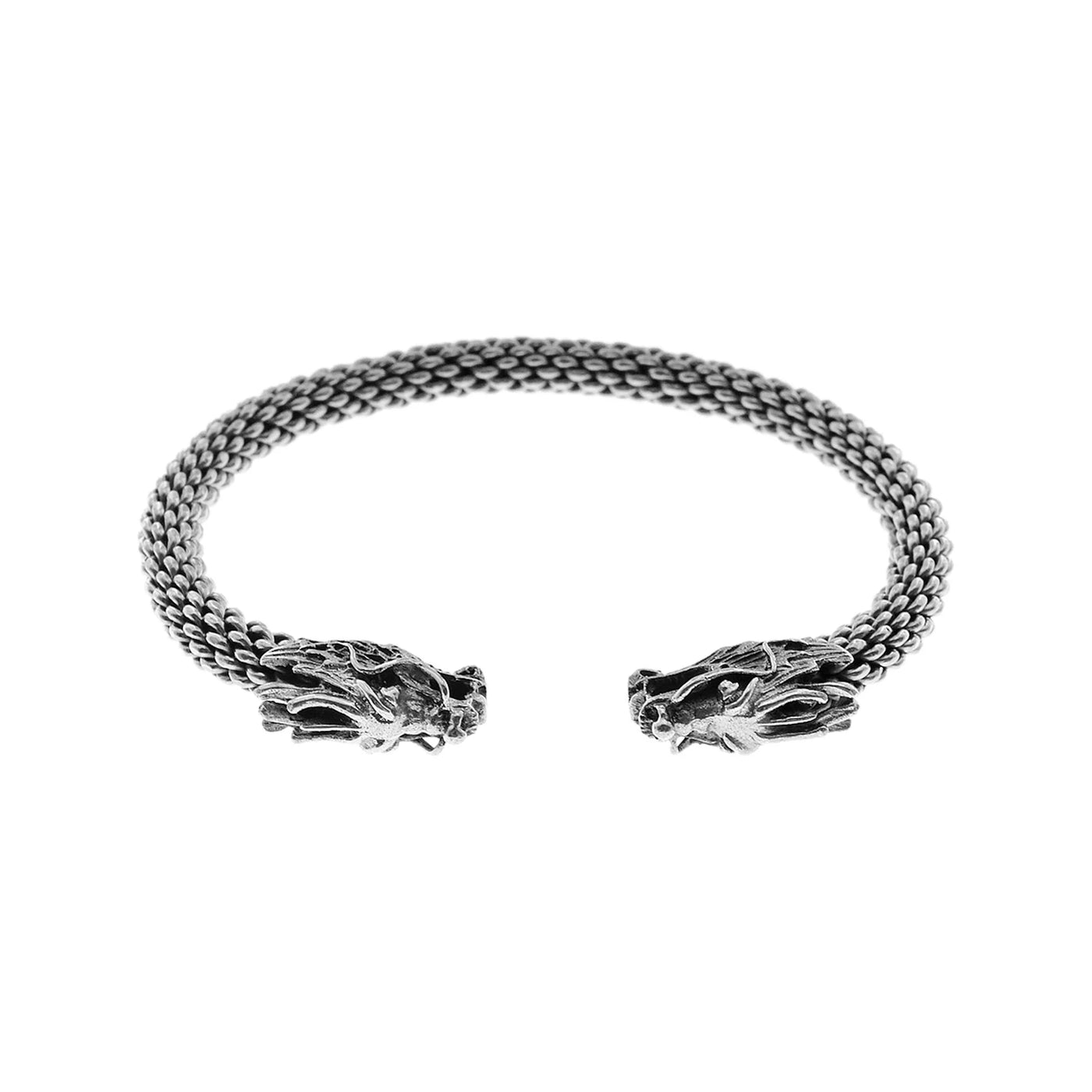 Sterling Silver Dragon Cuff Bangle