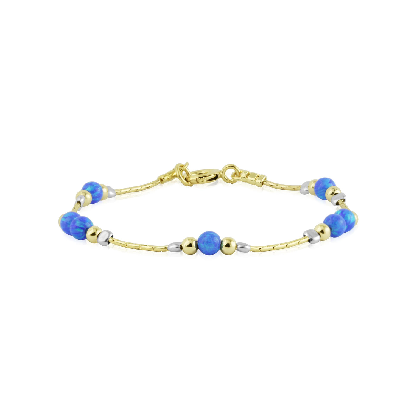 Lavan Gold Dark Blue Opal Bracelet