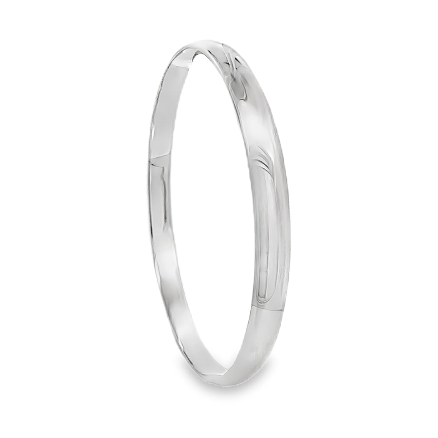 Sterling Silver D Shaped Bangle