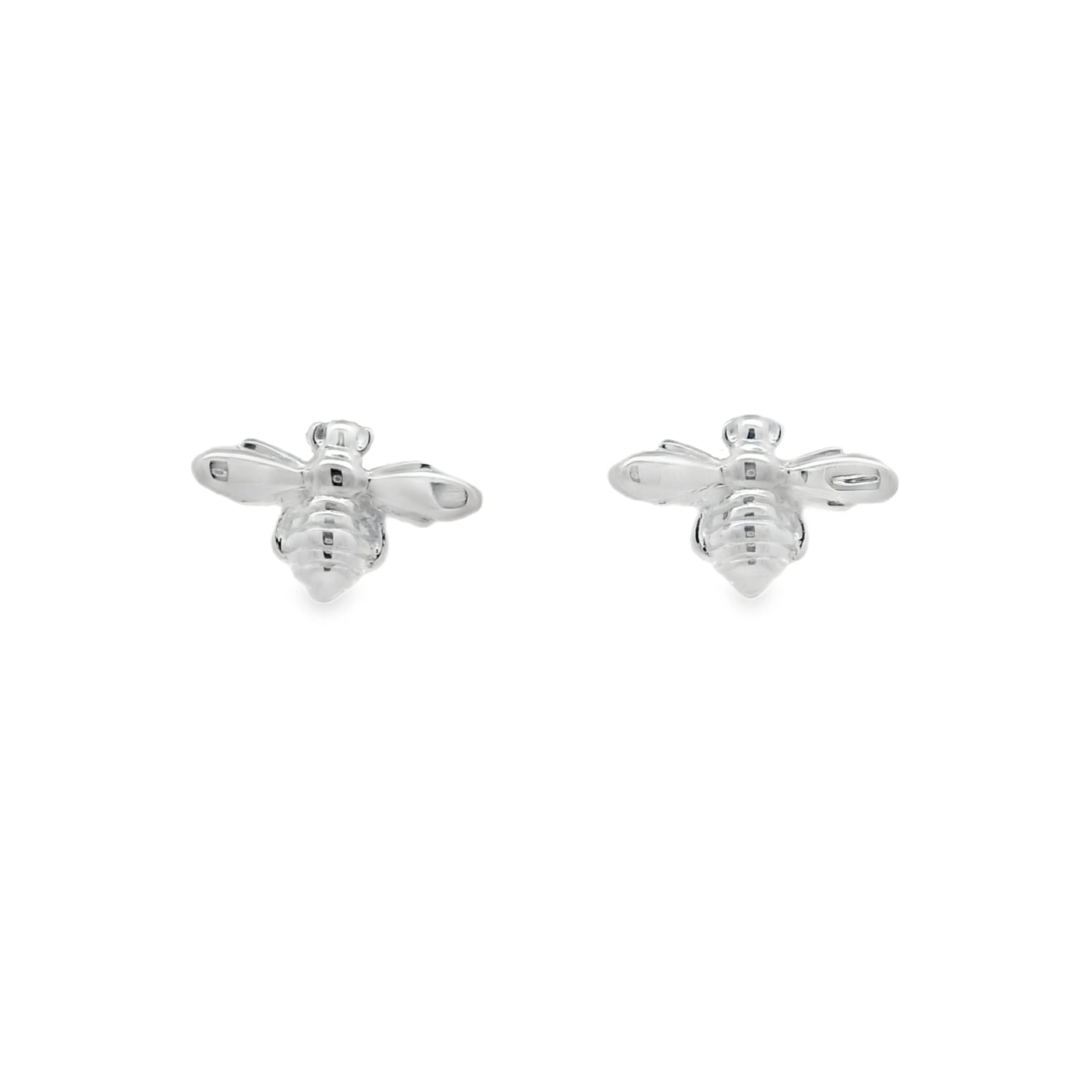 Sterling Silver Bee Stud Earrings