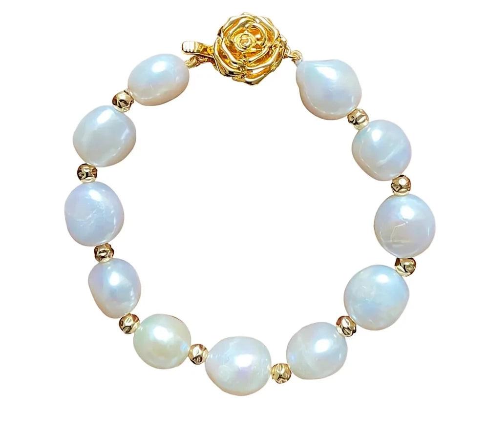 Yaron Morhaim Gold Spellbinder Baroque Pearl Bracelet - Rococo Jewellery