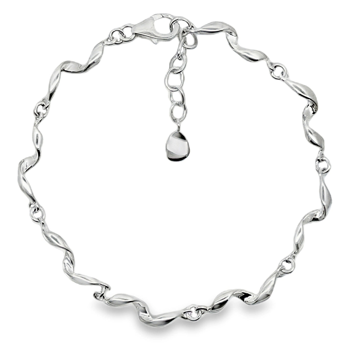 Sterling Silver Ribbon Bracelet