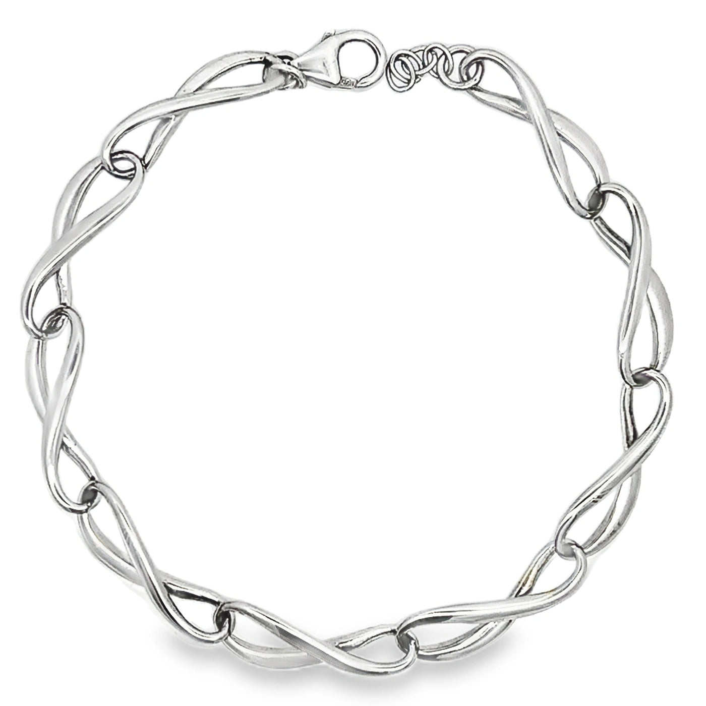 Sterling Silver Infinity Bracelet