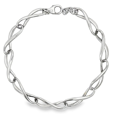 Sterling Silver Infinity Bracelet