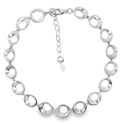 Sterling Silver Circles Bracelet