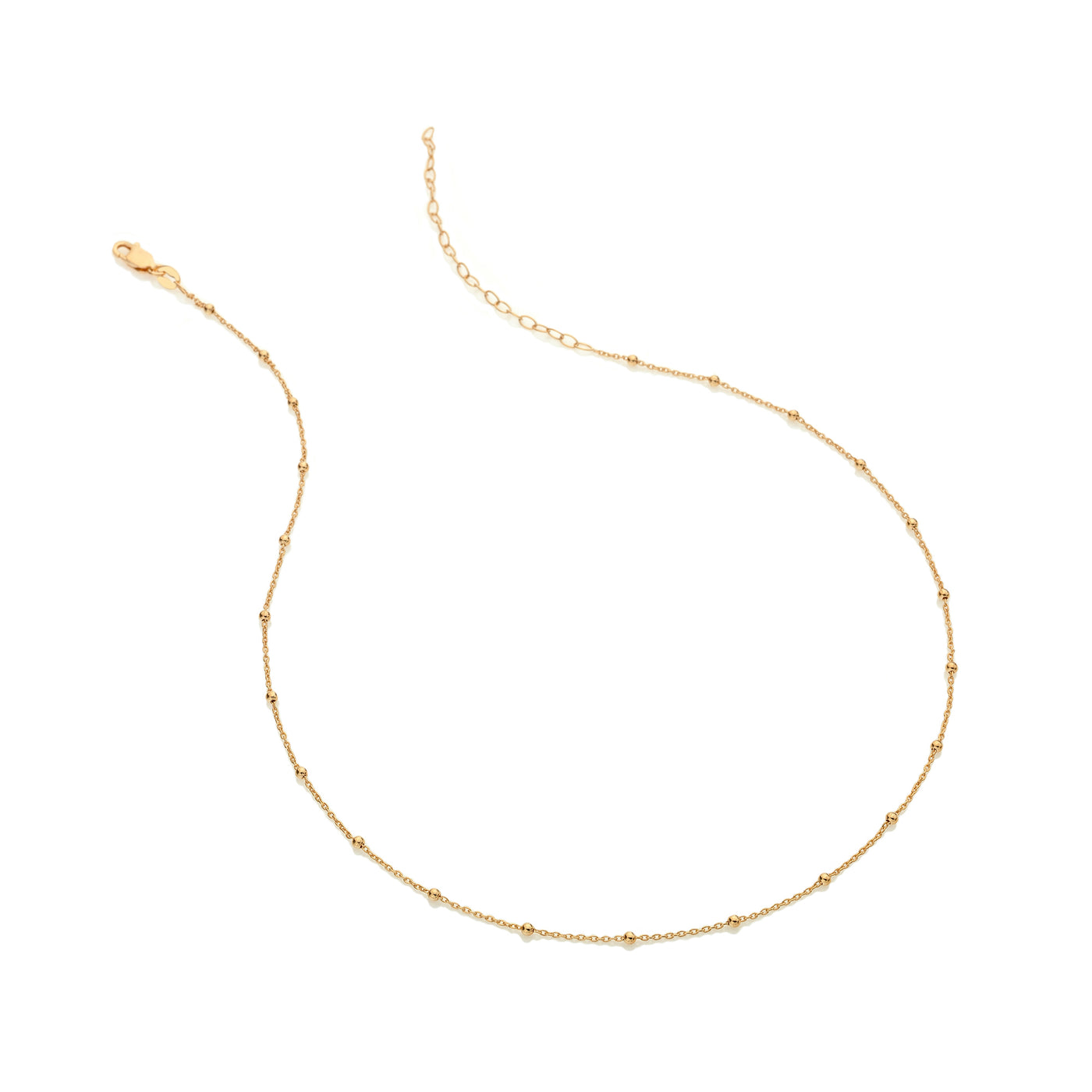 Hot Diamonds Gold Vermeil Embrace Beaded Cable Chain