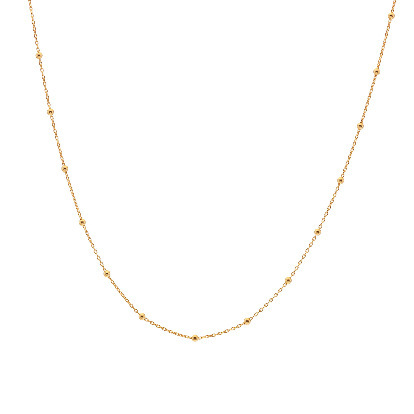 Hot Diamonds Gold Vermeil Embrace Beaded Cable Chain