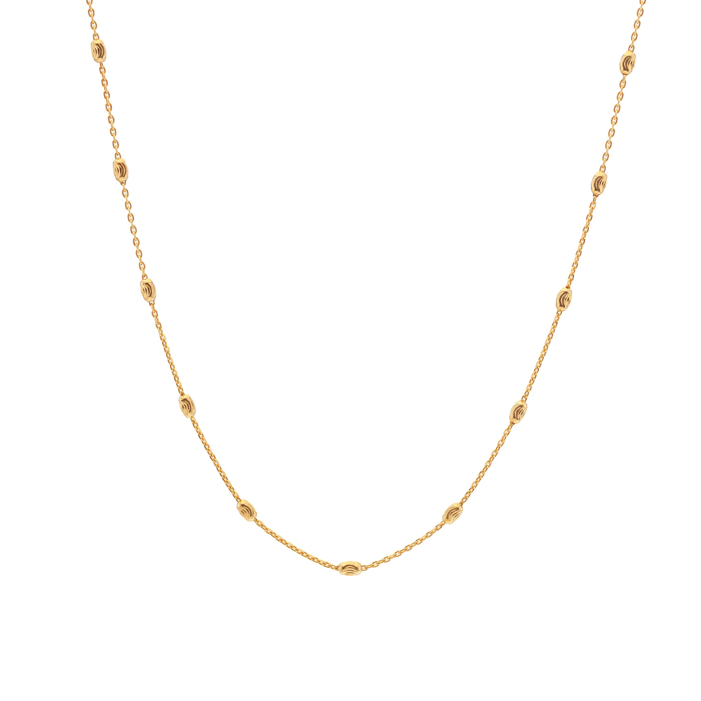 Hot Diamonds Gold Vermeil Embrace Oval Cable Chain