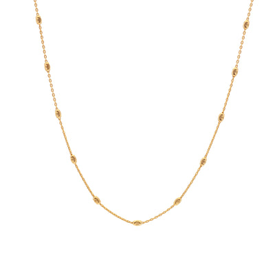 Hot Diamonds Gold Vermeil Embrace Oval Cable Chain