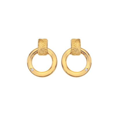 Hot Diamonds Gold Spirit Earrings - Rococo Jewellery
