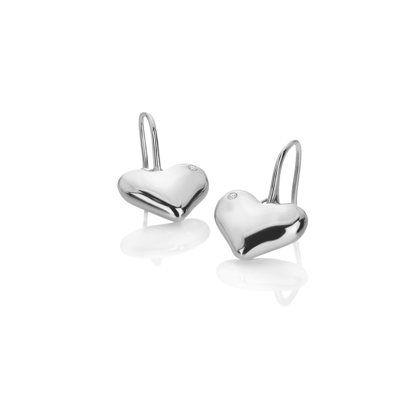 Hot Diamonds Sterling Silver Heart Hook Earrings