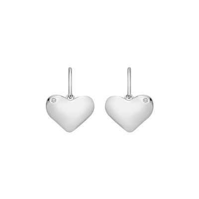 Hot Diamonds Sterling Silver Heart Hook Earrings