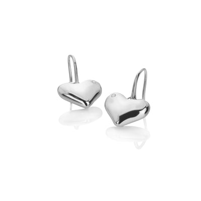 Hot Diamonds Sterling Silver Heart Hook Earrings