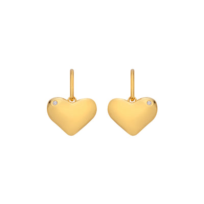 Hot Diamonds Gold Vermeil Heart Hook Earrings