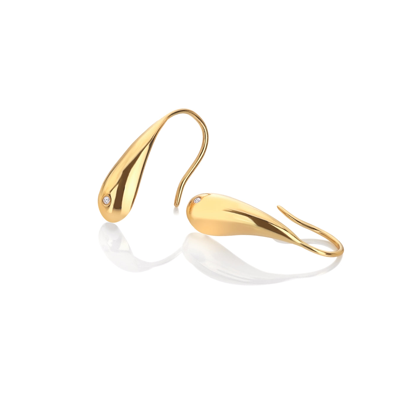 Hot Diamonds Gold Vermeil Tide Drop Earrings