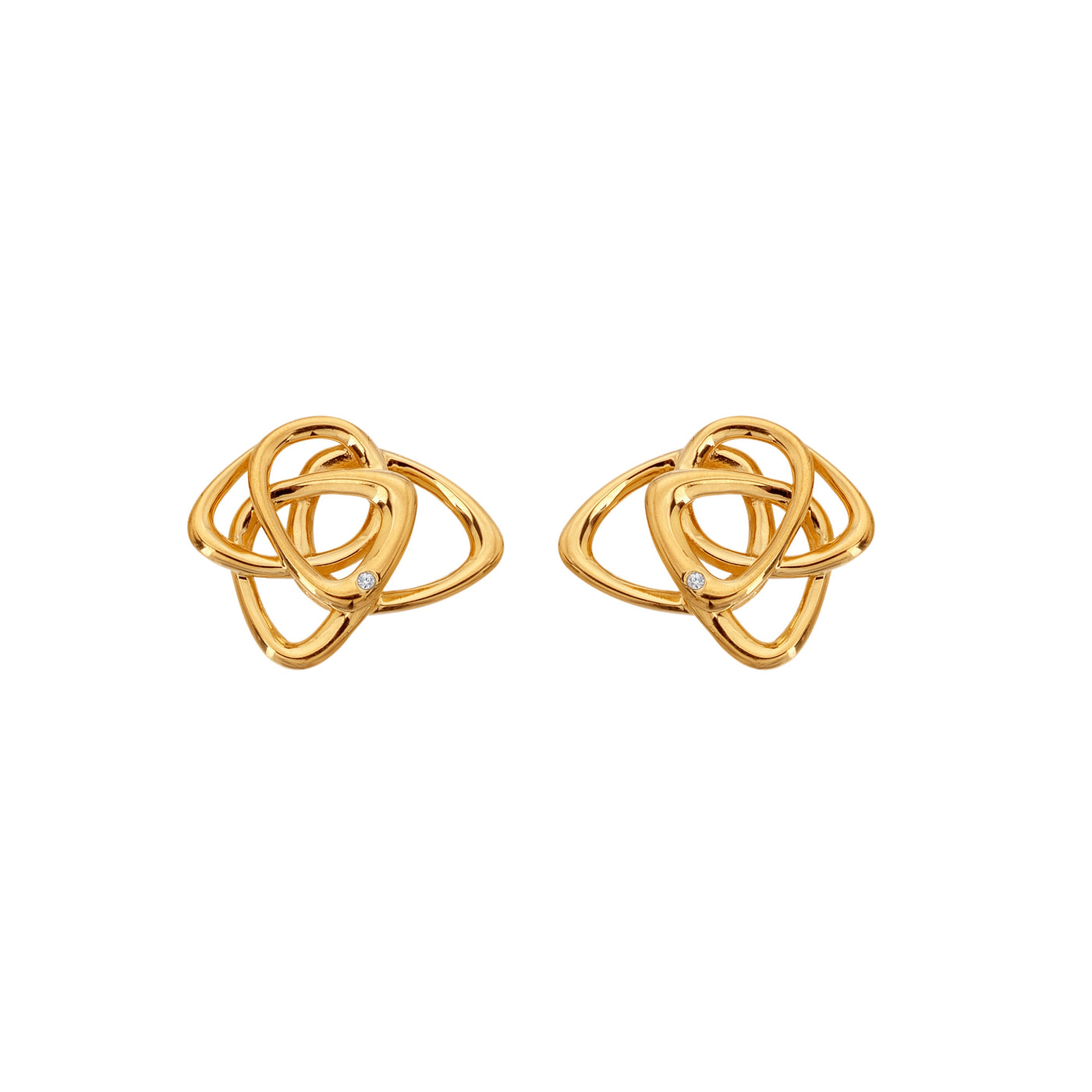 Hot Diamonds Gold Vermeil Endless Stud Earrings