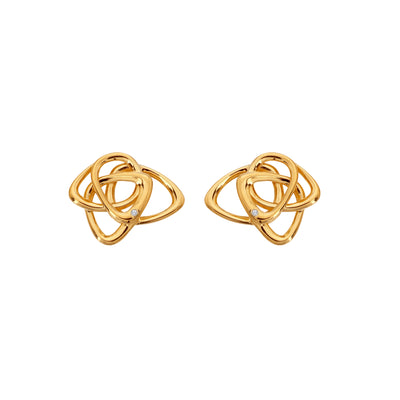 Hot Diamonds Gold Vermeil Endless Stud Earrings