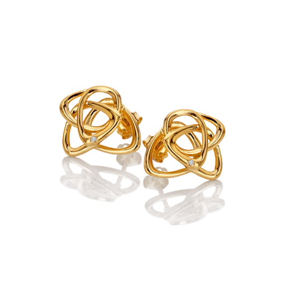 Hot Diamonds Gold Vermeil Endless Stud Earrings