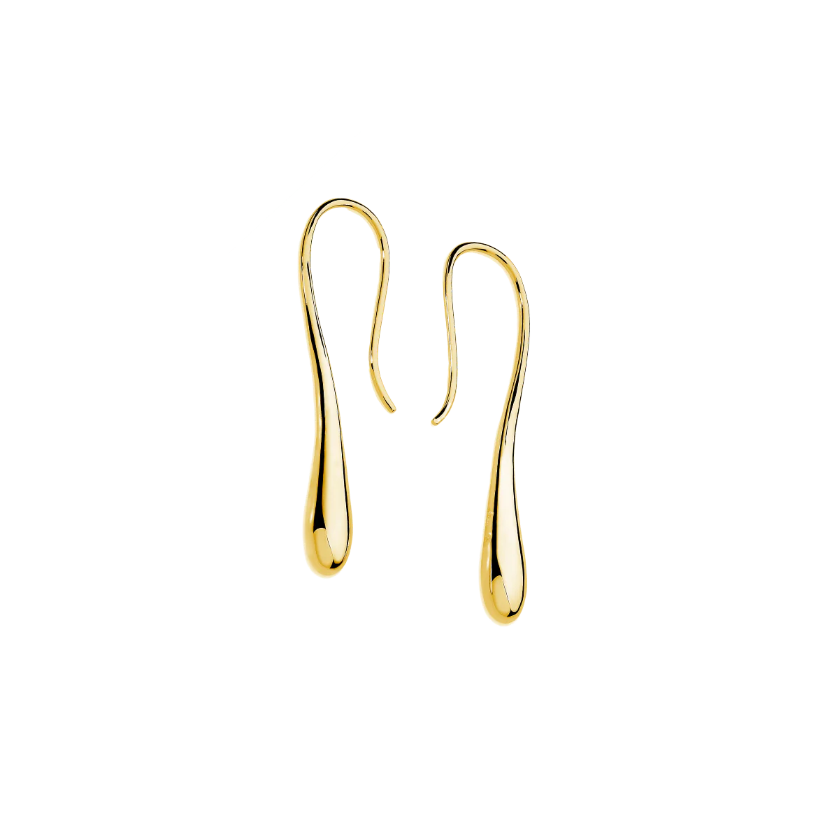 Lucy Q 18ct Gold Vermeil Solid Drop Earrings