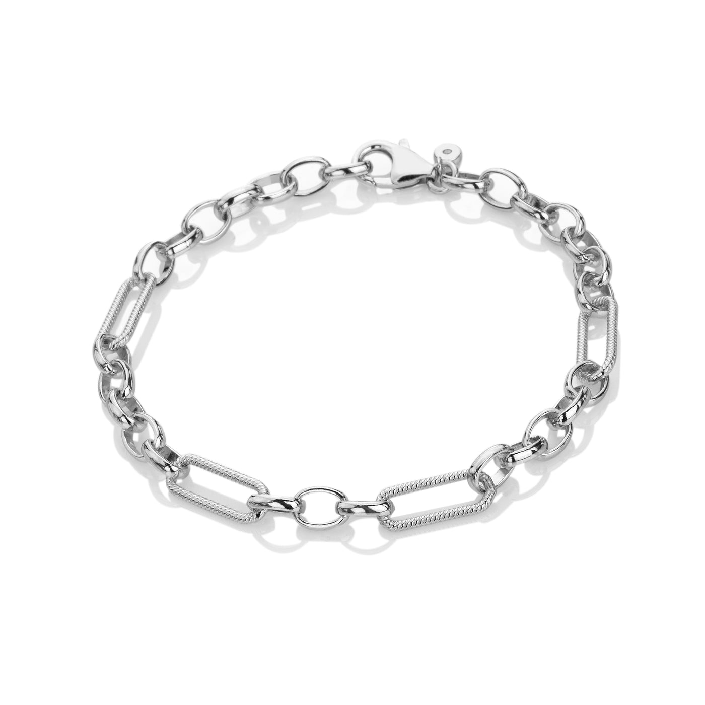 Hot Diamonds Sterling Silver Statement Link Bracelet