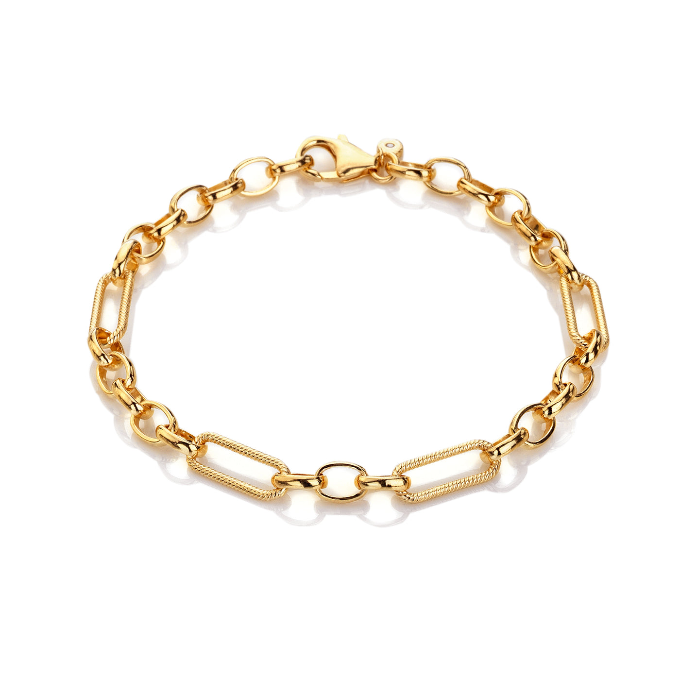 Hot Diamonds Gold Vermeil Statement Link Bracelet