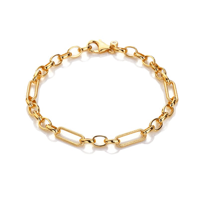 Hot Diamonds Gold Vermeil Statement Link Bracelet