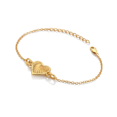 Hot Diamonds Gold Vermeil Essence Heart Bracelet