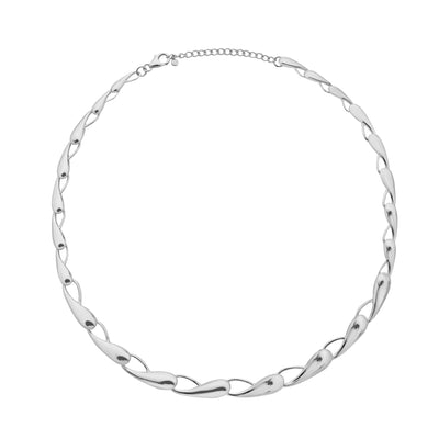 Hot Diamonds Sterling Silver Tide Statement Necklace