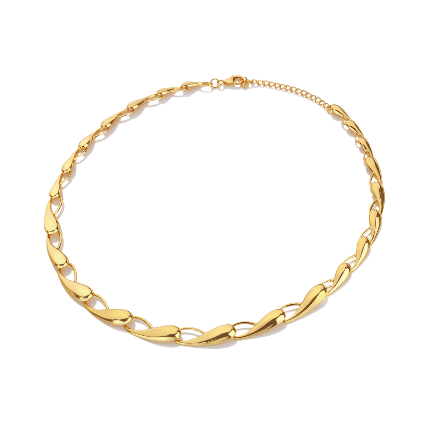 Hot Diamonds Gold Vermeil Tide Statement Necklace