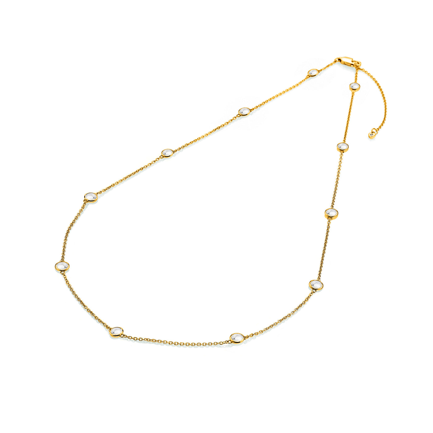 Hot Diamonds Gold Vermeil White Topaz Necklace