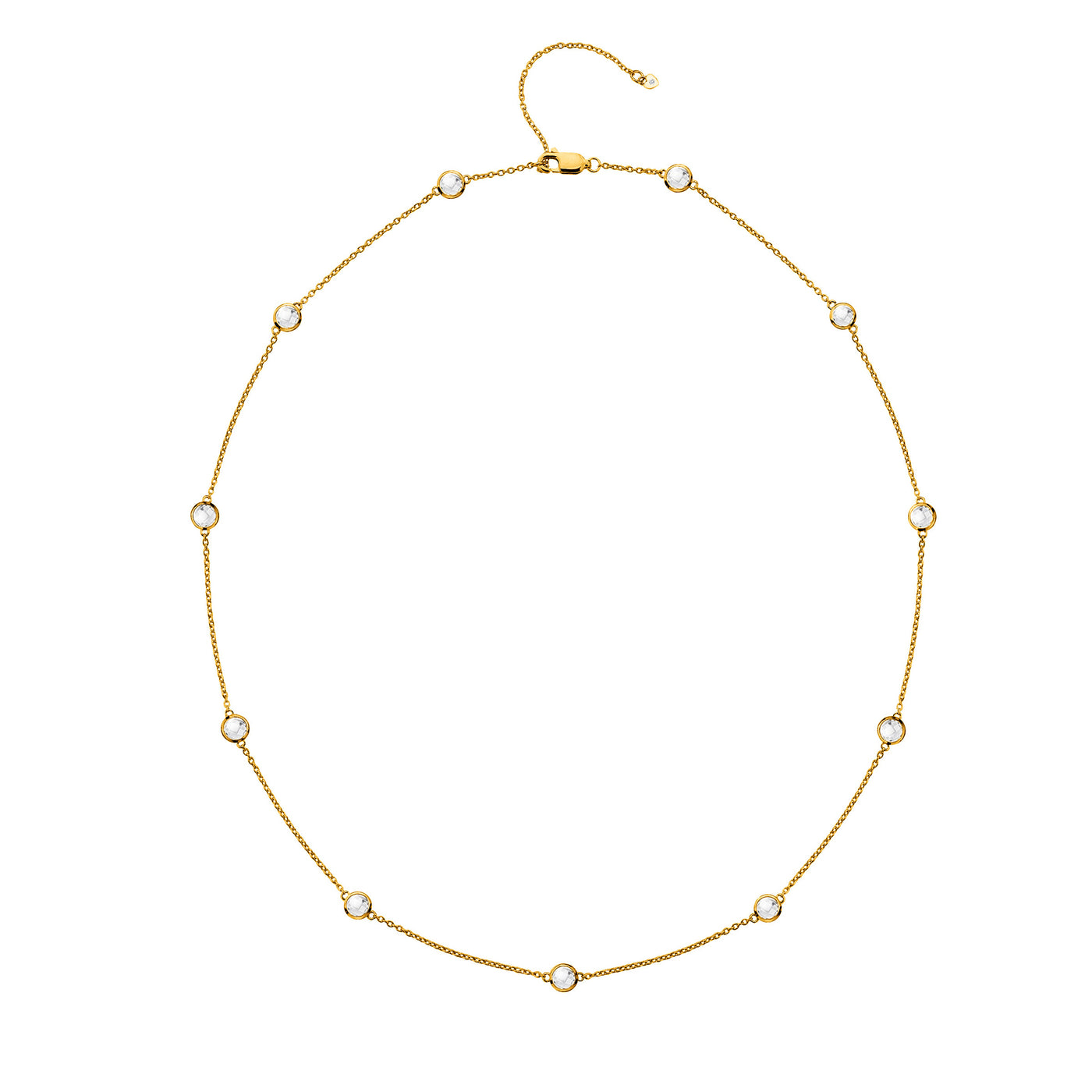Hot Diamonds Gold Vermeil White Topaz Necklace