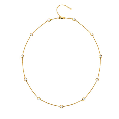 Hot Diamonds Gold Vermeil White Topaz Necklace