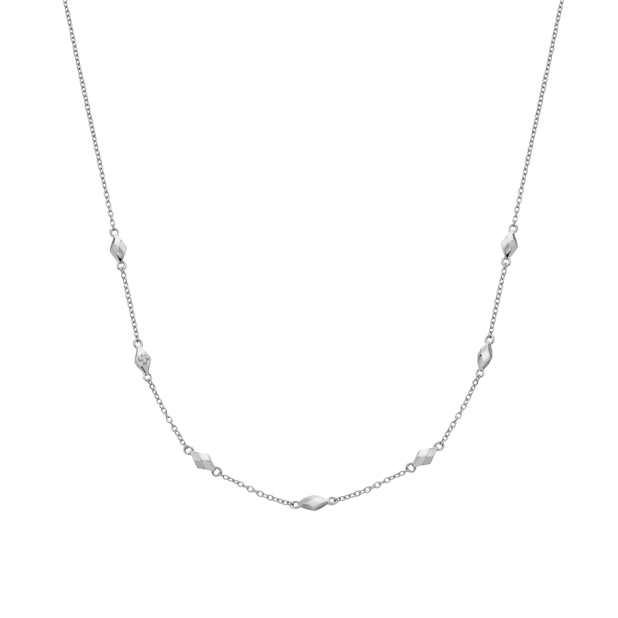 Harlequin Rococo Hot Diamonds Sterling Silver Harlequin Necklace – Rococo Jewellery